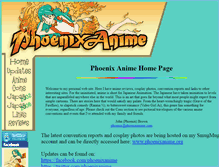 Tablet Screenshot of phoenixanime.com